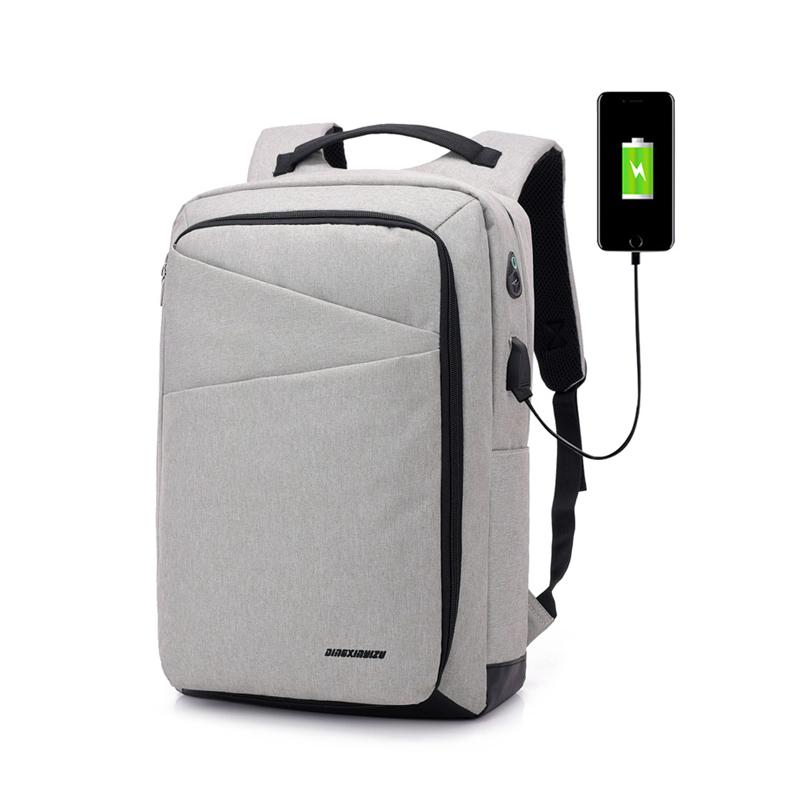

15 inch Laptop Bag with USB Charging Port Earphone Port Anti-Theft Travel Business Backpack Waterproof Oxford Multifunctional Unisex