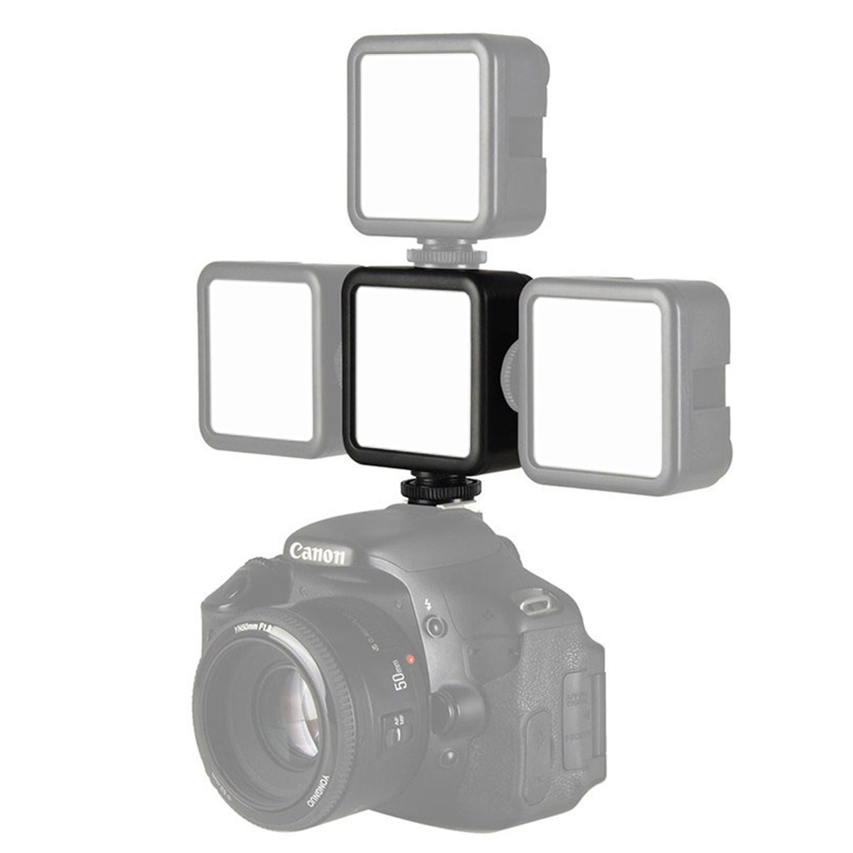 

ULANZI VL49 Video Светодиодный 5500K Встроенный Батарея LED Video Light with Cold Shoe для зеркальных фотокамер смартфонов
