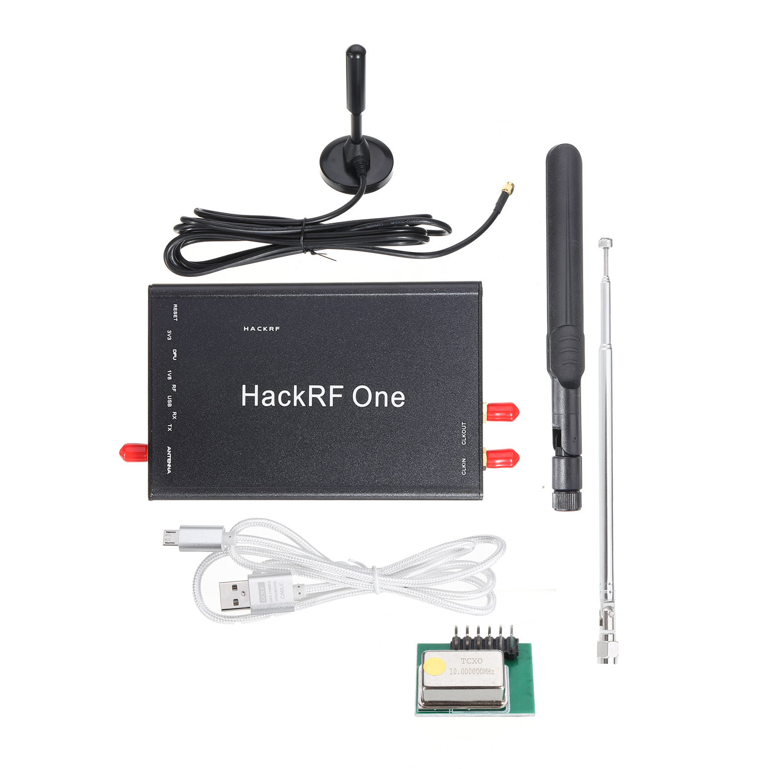 

HackRF One RTL SDR Software Defined Radio USB Platform Reception of Signals 1MHz to 6GHz Software Demo Board Kit Dongle