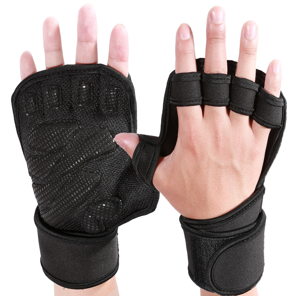 

KALOAD Silicone Anti-skid Exercise Weight Lifting Finger Gloves Outdoor Sports Cycling Fitness Guard Palm Support