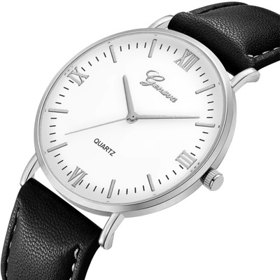 

DEFFRUN XR3252 Simple Dial Design Leather Strap Casual Watch