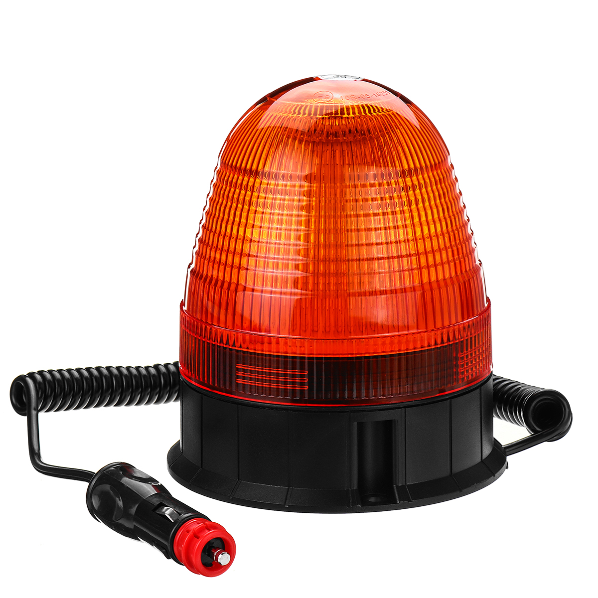 

DC12-24V 60LED Magnetic Roof Rotating Flash Amber Beacon Strobe Tractor Warning Signal Light