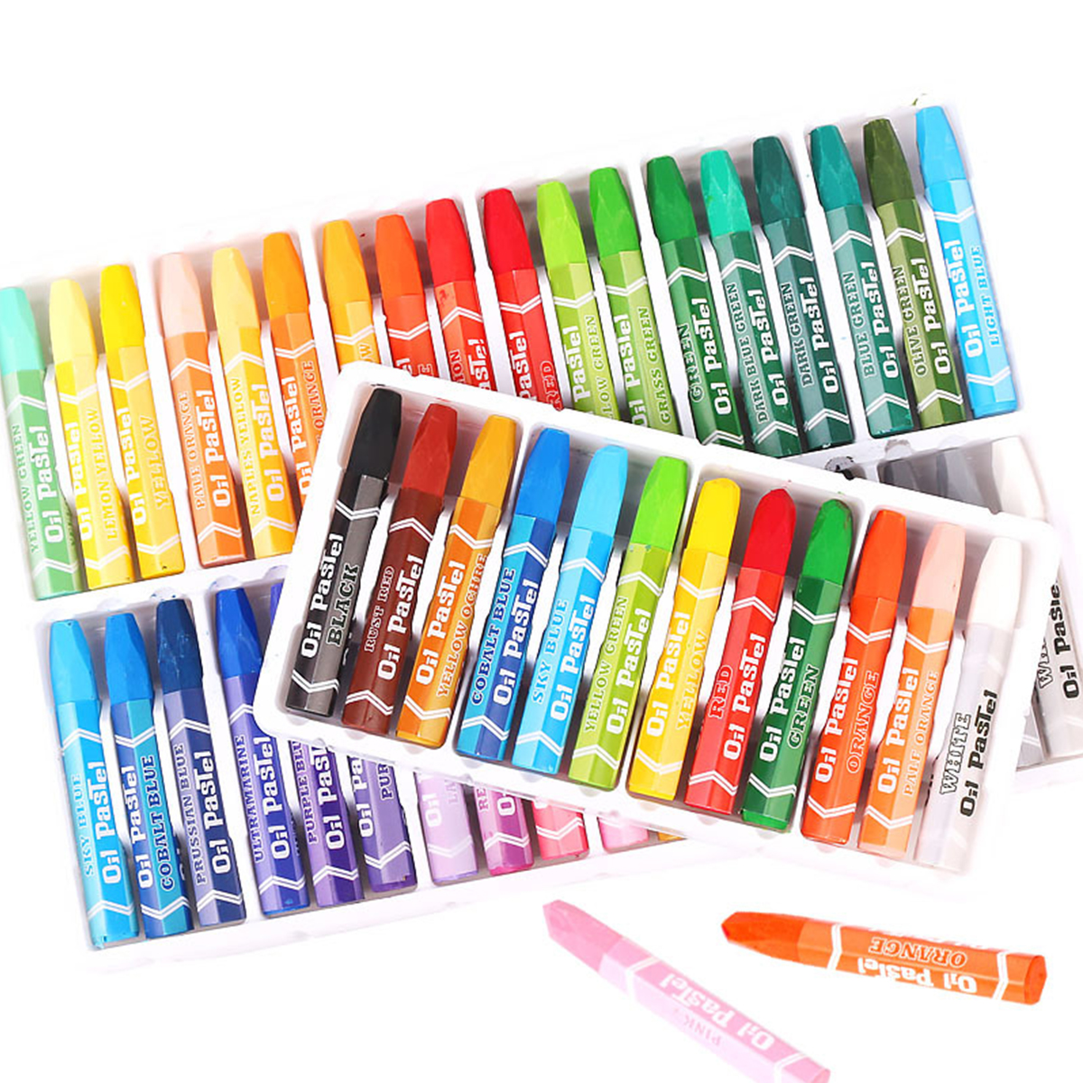 

12/18/24/36 Colors Oil Pastels Non-Toxic Crayon Drawing Painting Pens Artists Students Art Supplies Gifts for Childrens