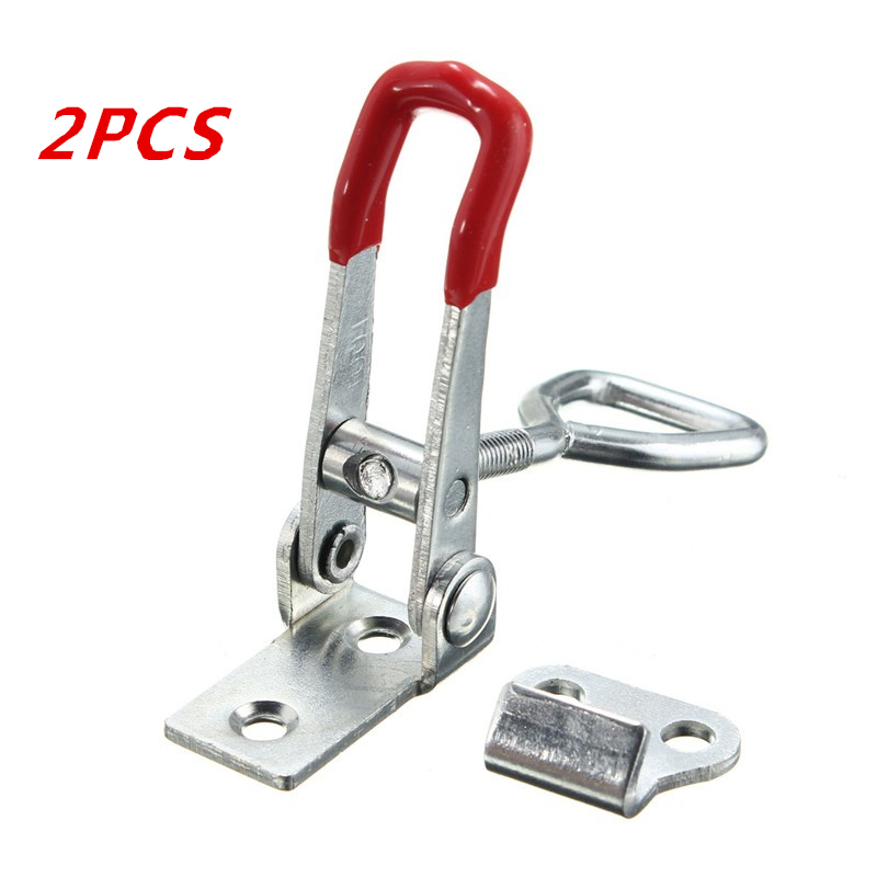 

2pcs Quick Metal Hold Clamp 4001 360lbs Holding Capacity Latch Hand Tool Toggle Clamp