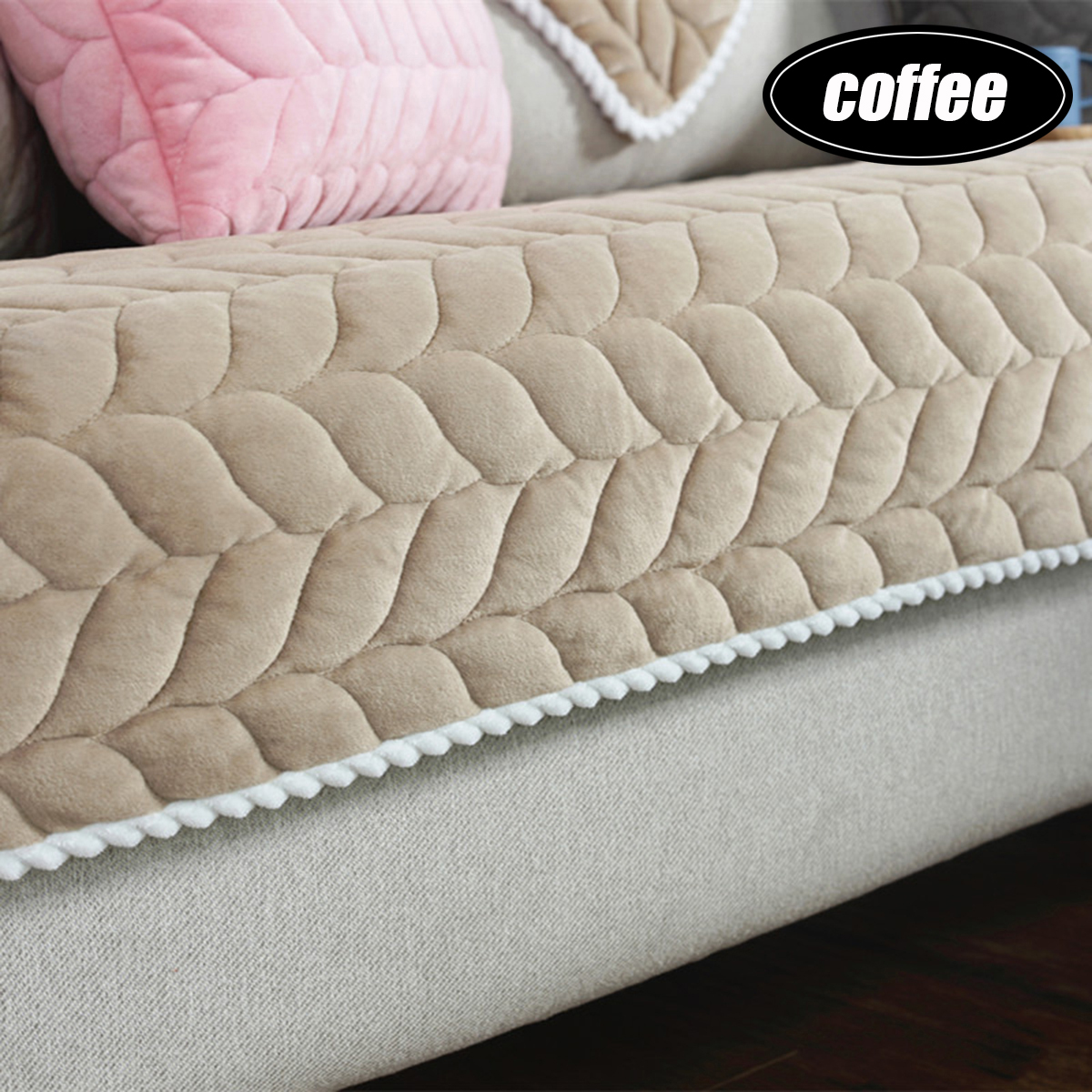 Fabric Soft Sofa Couch Cover Non-slip Slipcover Sofa Towel Protective Mat Living Room 7