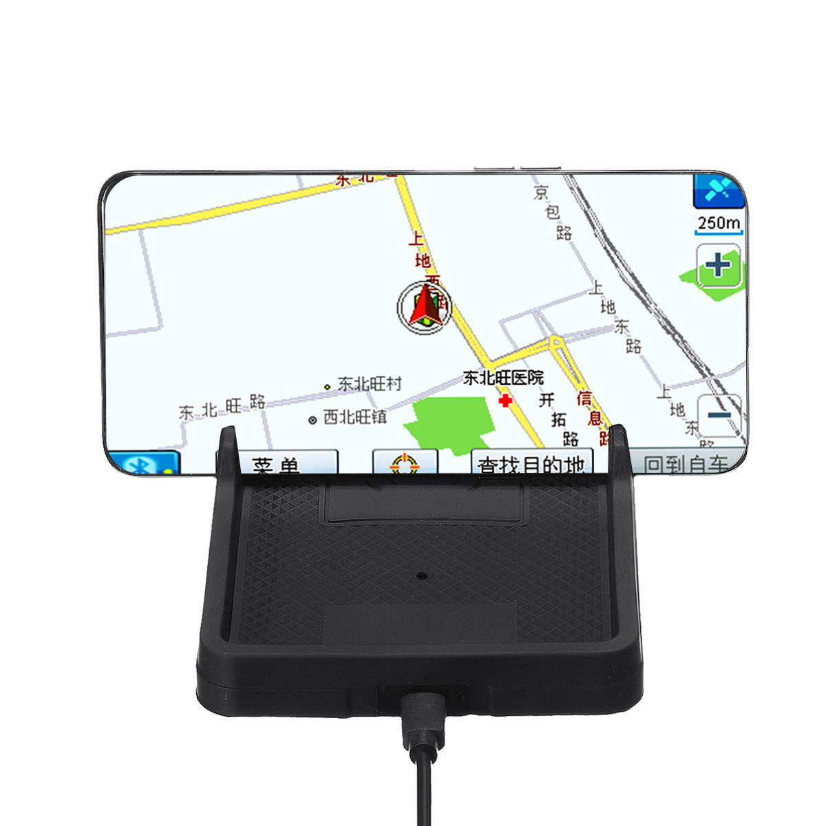 

Car Wireless Fast Charger 10W Silica Gel Anti Slip Smart Navigation Bracket Phone Holder
