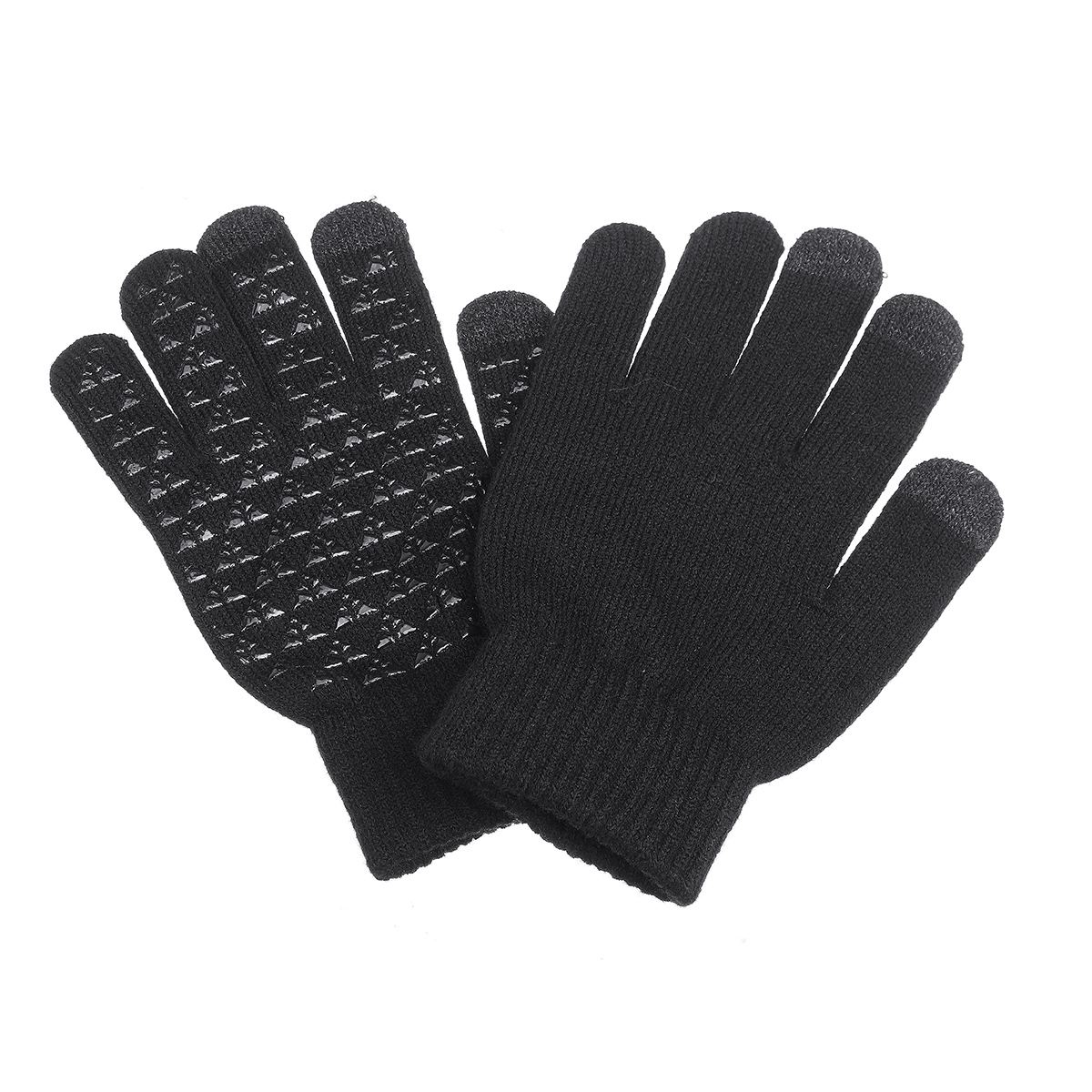 

Womens Female Winter Gloves Smartphone Touch Screen Warmer Knitted Warm Velvet