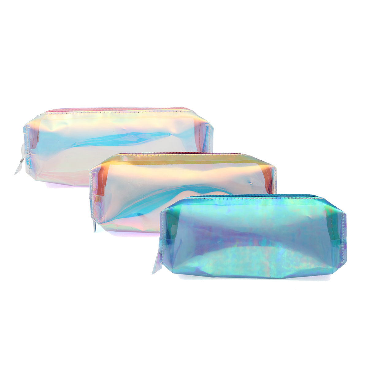 

Holographic Iridescent Laser Pencil Case Quality PU School for Girls Boy School Supplies Stationery Cute Pencil Box Pencil Bag