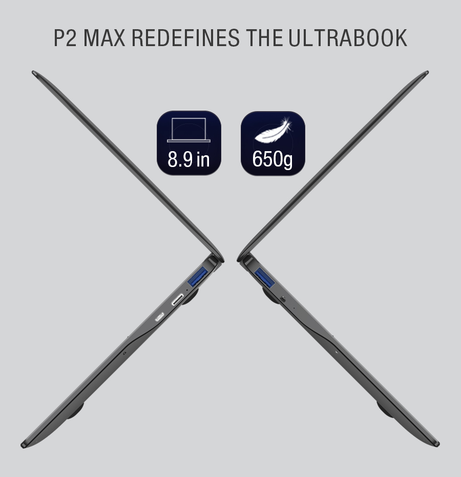 GPD P2 MAX Intel Core M3-8100Y 16G RAM 512G SSD 8.9 Inch Windows 10 Home OS Tablet 3