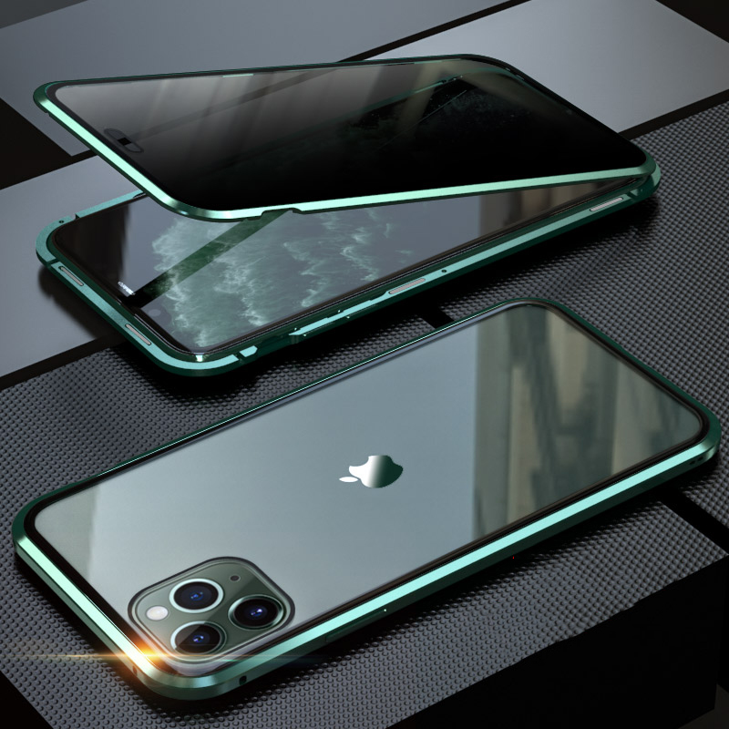 

Bakeey Anti-Peeping Магнитная Адсорбция Металл Двустороннее закаленное стекло Защитное Чехол Для iPhone 11 Pro 5.8 дюймо