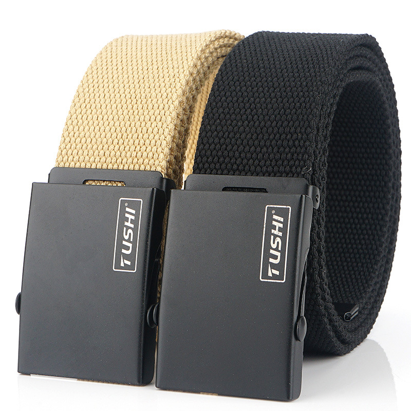 

TUSHI 120cm x 3.8cm Military Tactical Belt Adjustable Nylon Belt Waist Belt with Metal Buckle