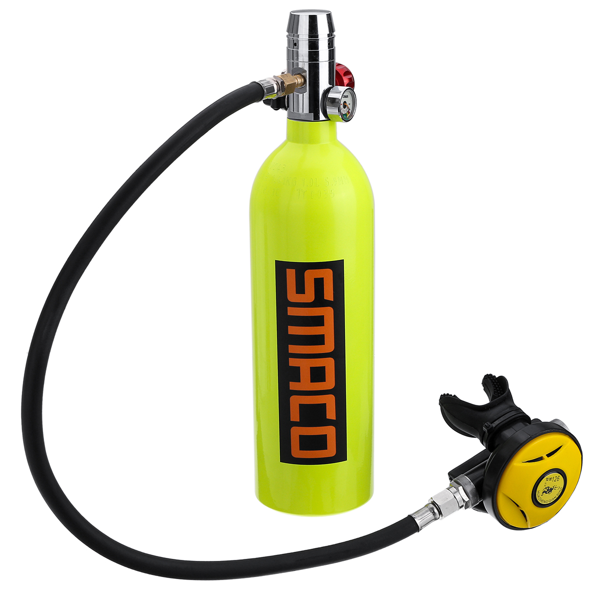 

SMACO 1L Scuba Oxygen Cylinder S400 Diving Air Tank Diving Respirator Valve Relieve Valve Kit