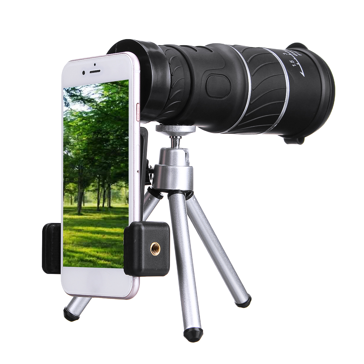 

40X60 HD Monocular Telescope Outdoor Camping Hunting Telescope Monocular with TripodMobile Phone Clip