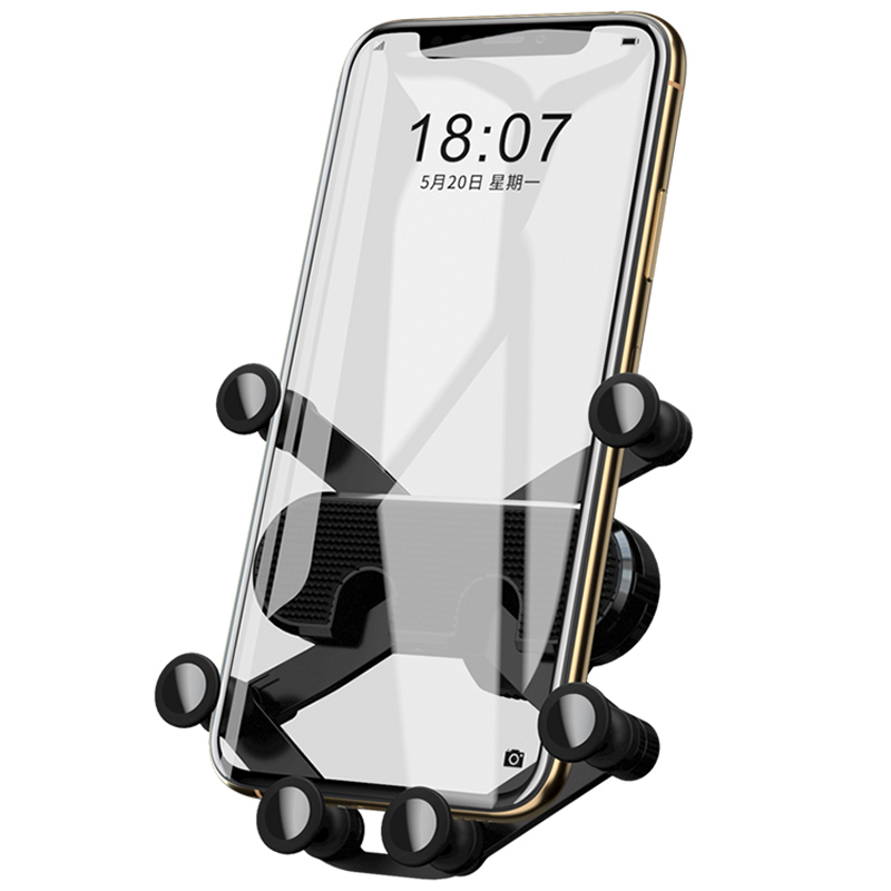 

Bakeey Mini Gravity Linkage Automatic Lock Air Vent Car Phone Holder Car Mount For 4.0-6.5 Inch Smart Phone iPhone 11