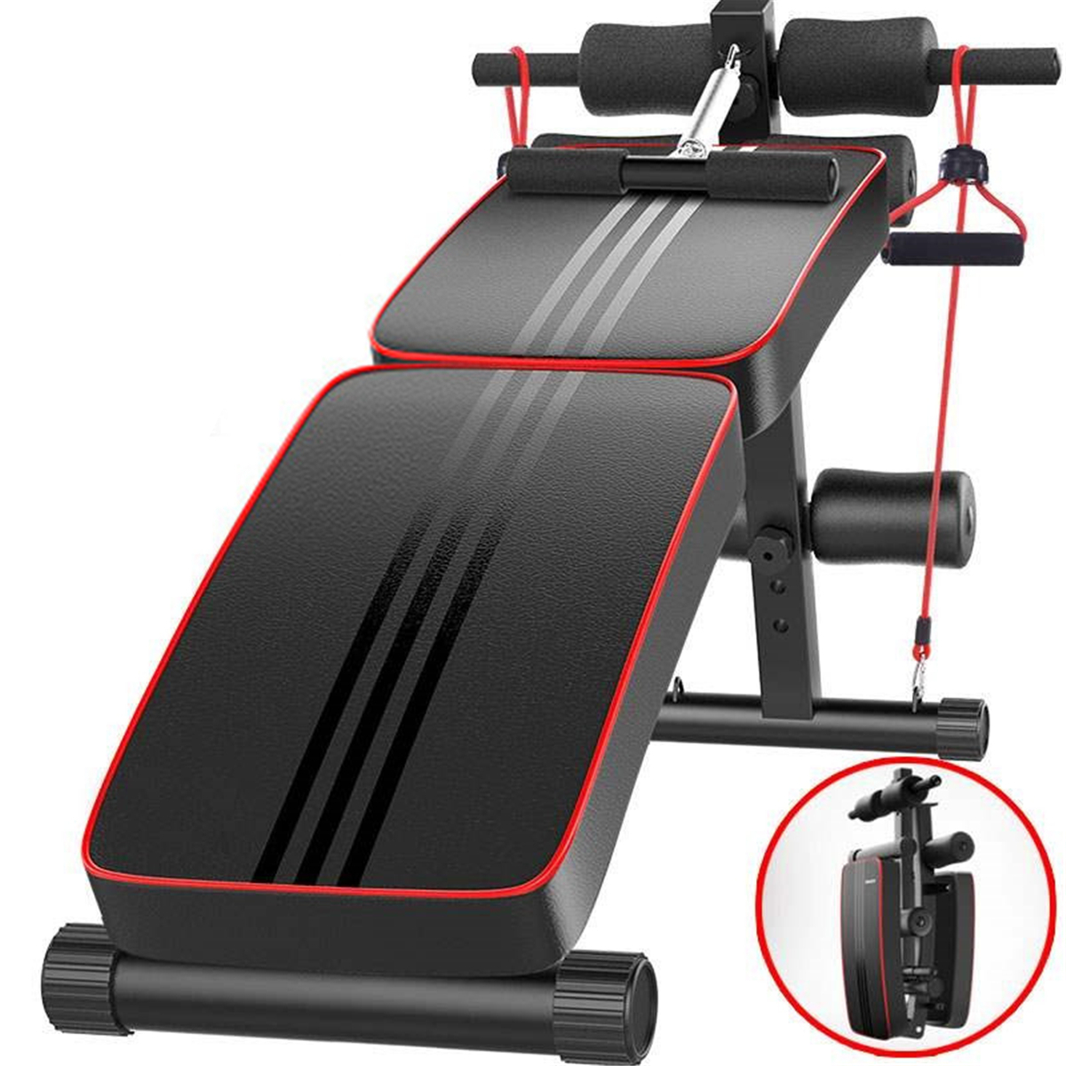 

Everfit Adjustable Sit Up Bench Press Weight Gym Home Exercise Fitness Exercise Equitment Tools