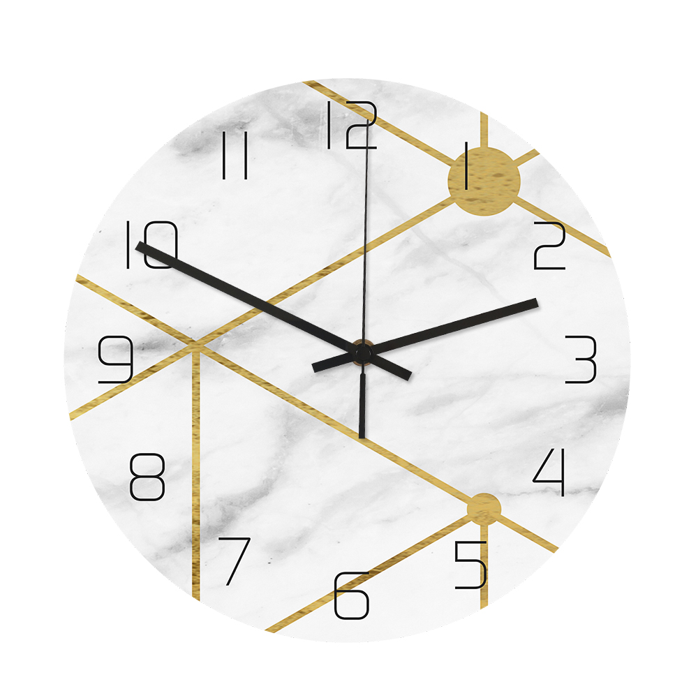 

CC016 Creative Marble Pattern Wall Clock Mute Wall Clock Quartz Wall Clock For Home Office Decorations