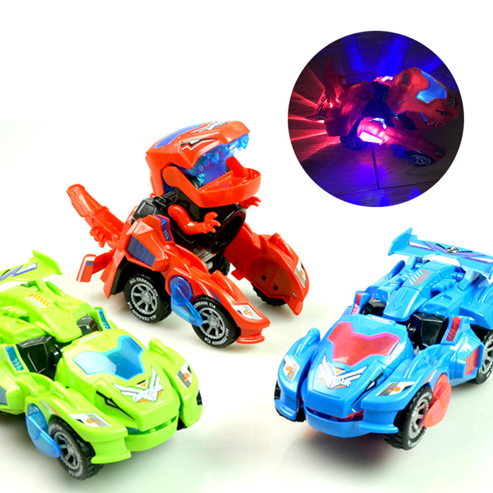 HG-788 Electric Deformation Dinosaur Chariot Deformed Dinosaur Racing Car Children's Puzzle Toys with Light Sound 16