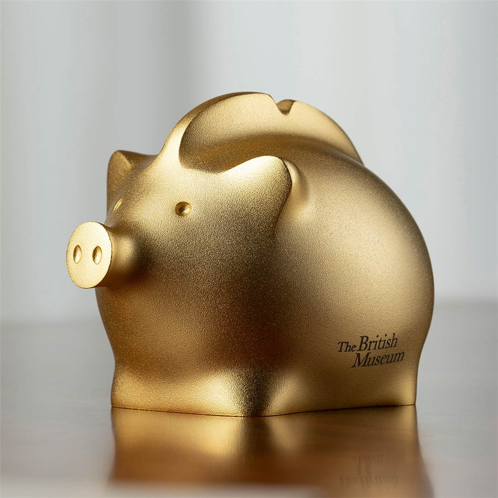 

Creative Gold Pig Shaped Piggy Bank Мебель для дома Настольная коллекция украшений от Xiaomi Youpin