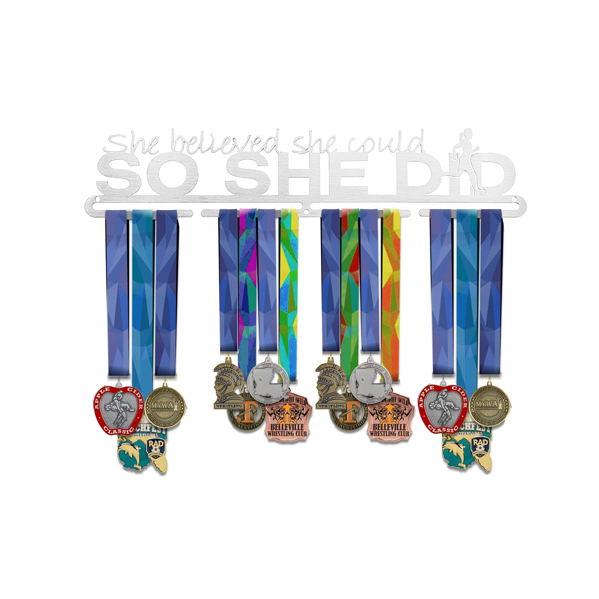 

Stainless Steel Metal Medals Display Hanger Rack Running Sport Metal Rack Hook Sport Medal Holder