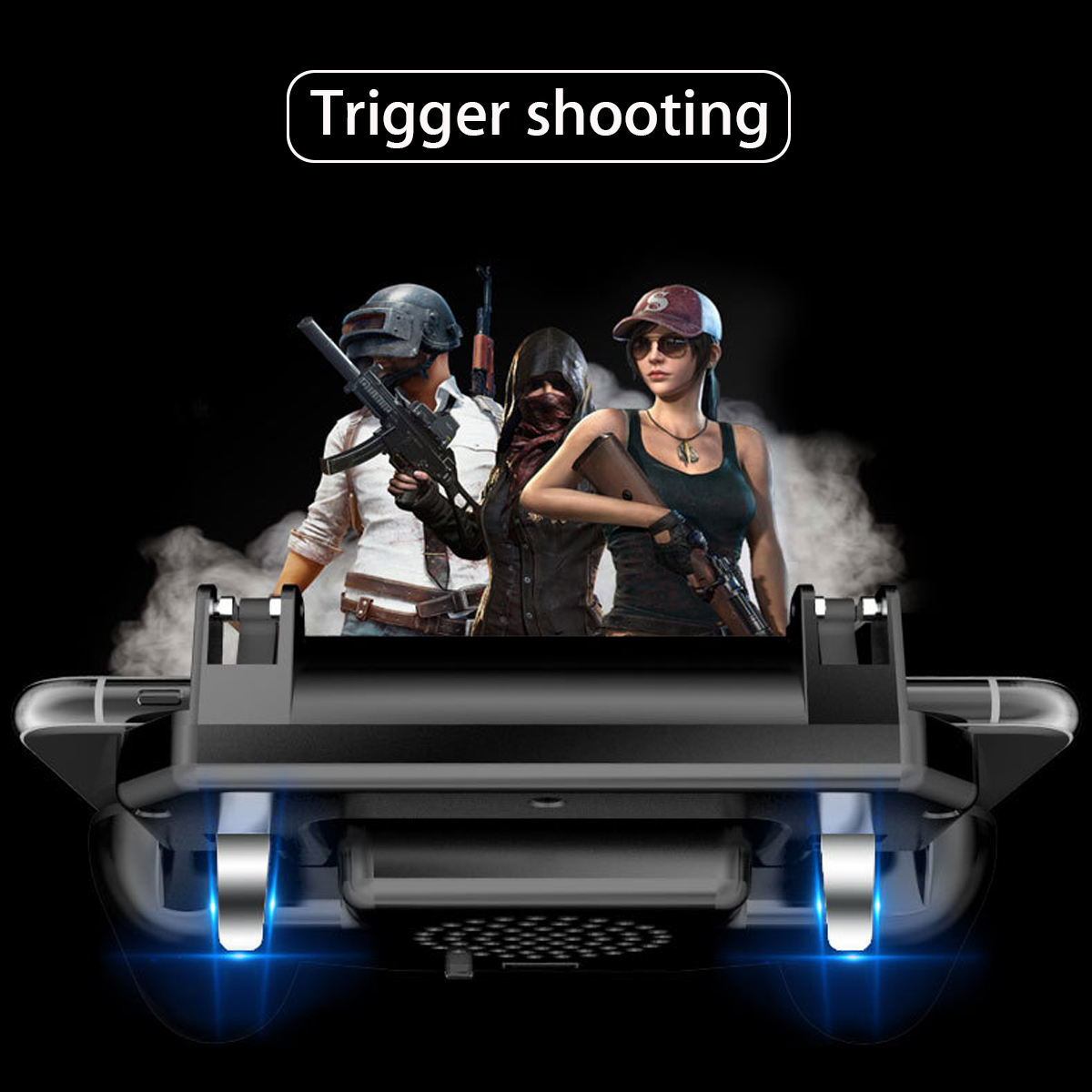 Game Pubg SR2 The 5 Generation Mobile Controller Trigger Shooter Game Handle 4 In 1 Mobile Power Cooling Fan 2000 / 4000mah