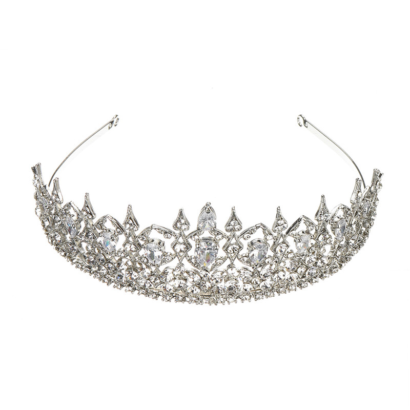 

Свадебный выпускной вечер ювелирных изделий корона оголовье кристалл горный хрусталь принцесса тиара оголовье невесты