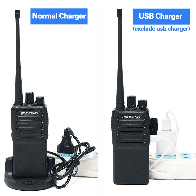 2pcs Baofeng BF-V9 Mini Walkie Talkie USB Fast Charge 5W UHF 400-470MHz Ham CB Portable Two Way Radio 14