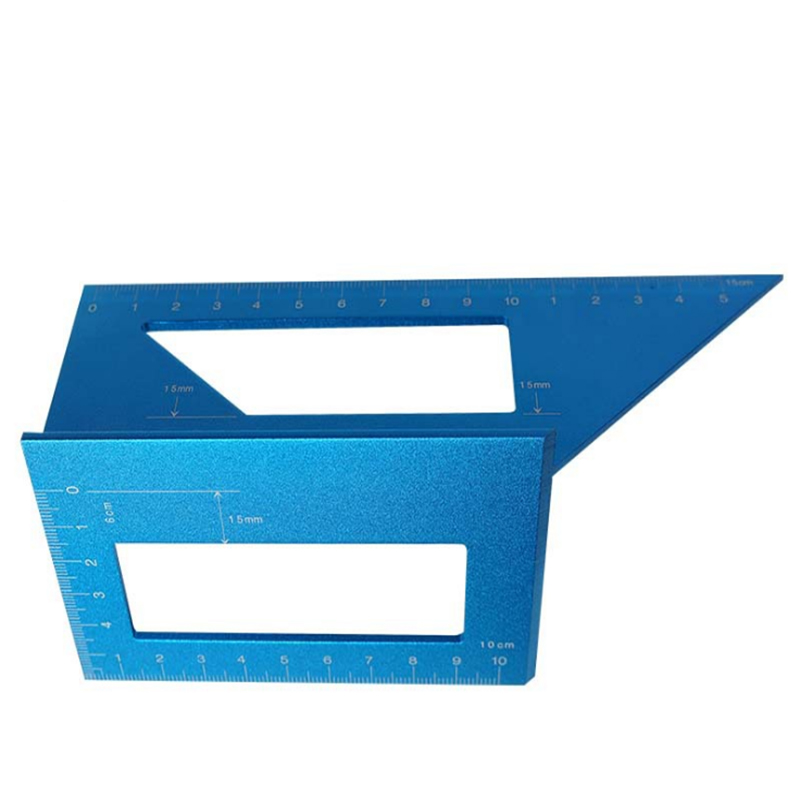 

Aluminum Alloy Woodworking Scriber T Ruler 45/90 Degree Angle Ruler Angle Protractor Gauge