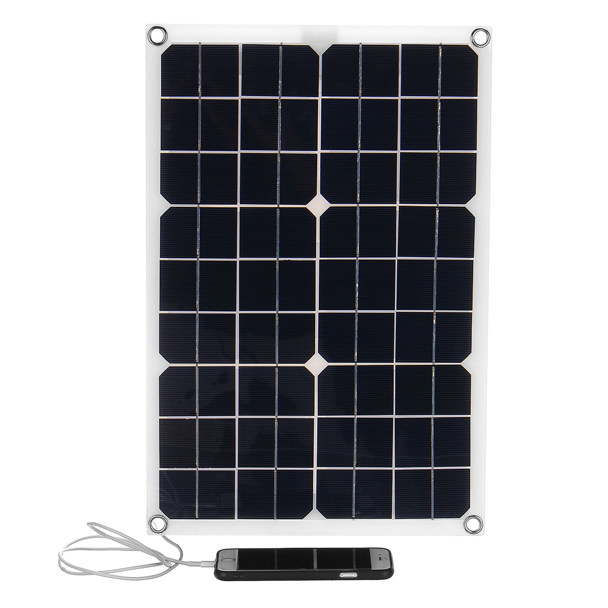 

20W 18V Гибкая монокристаллическая панель Солнечная с зарядным устройством USB 12V / 5V Контроллер Солнечная