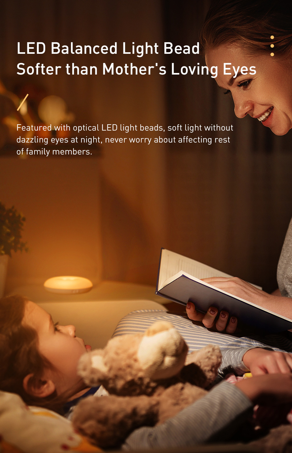 Baseus LED Night Light with PIR Intelligent Body Induction Motion Sensor Lamp For Smart Home 14