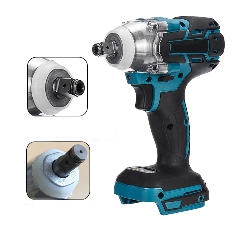 

18V 520Nm Electric Impact Wrench Driver Cordless Brushless Wrench Screwdriver 1/2 Rechargeable Socket Wrench for Makita