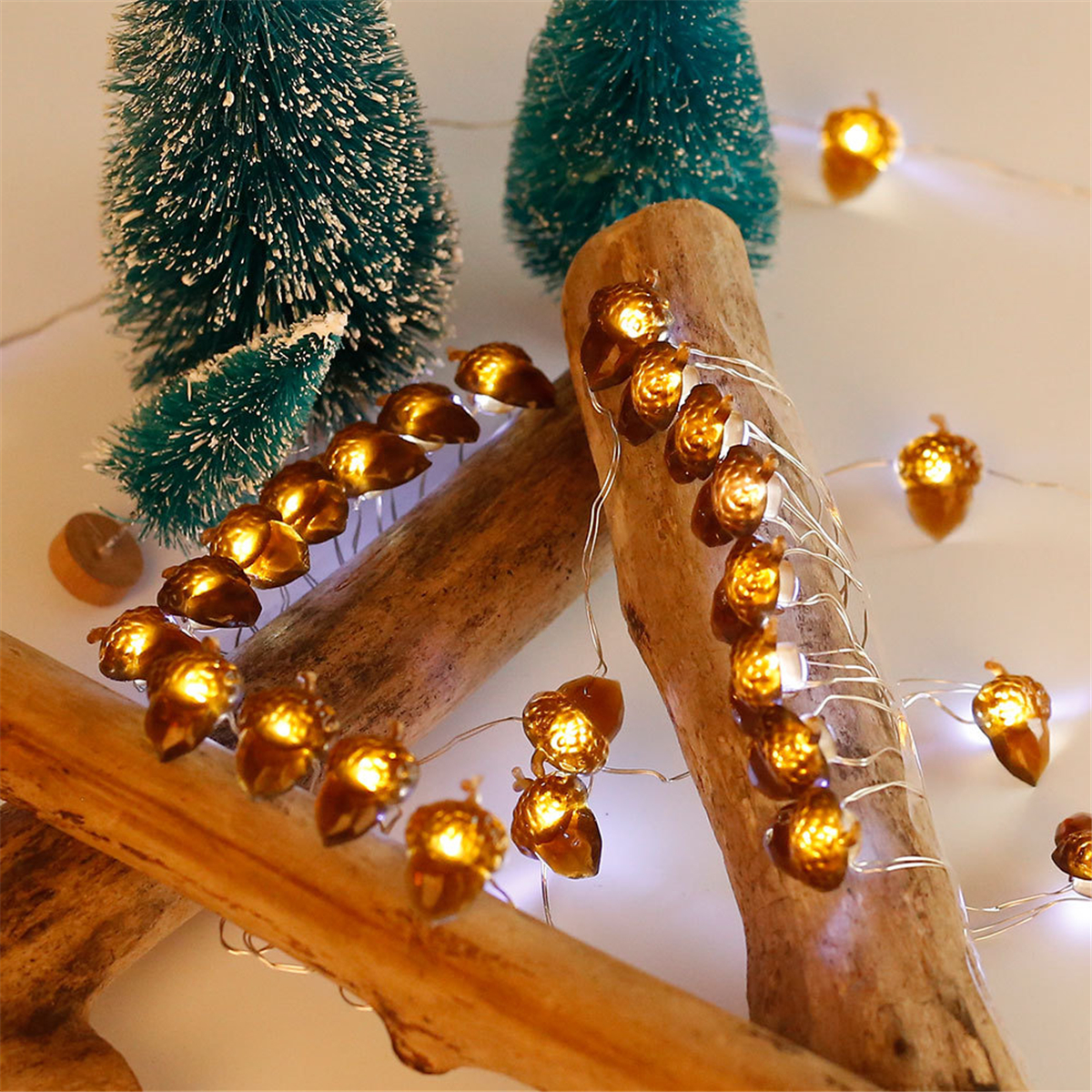 Find 2M 3M 4M Acorn Pine Cones LED String Light Fairy Lamp with Remote Control Patio Yard Garden Christmas Decor for Sale on Gipsybee.com with cryptocurrencies