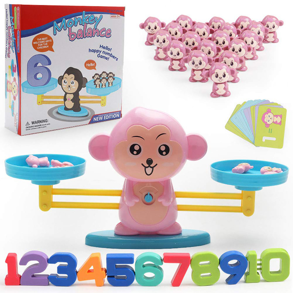 

Kids Early Educational Baby Scale Balance Math Game Children Montessori Intelligence Toys