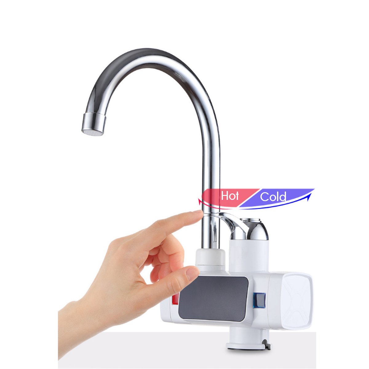 

3000W 360° Tankless Digital Electric Instant Hot Water Faucet Kitchen Heater Tap