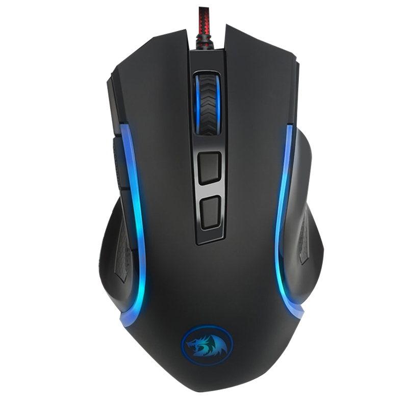 

Redragon M607 6 Buttons 7200 DPI USB Wired Optical Mouse 7 Colors Backlight Ergonomic Gaming Mouse