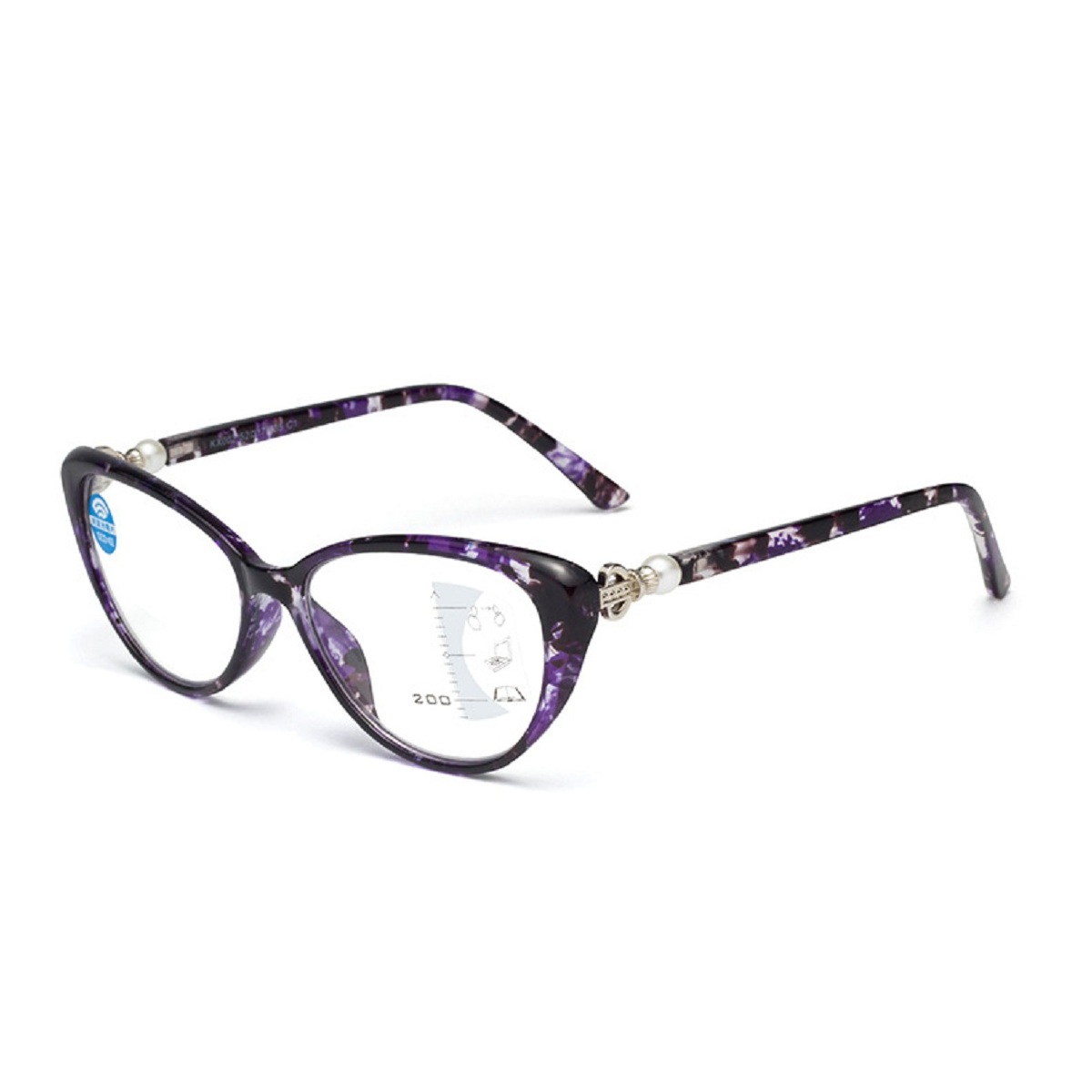

Far & Near Dual Purpose Tortoiseshell Purple Reading Glasses