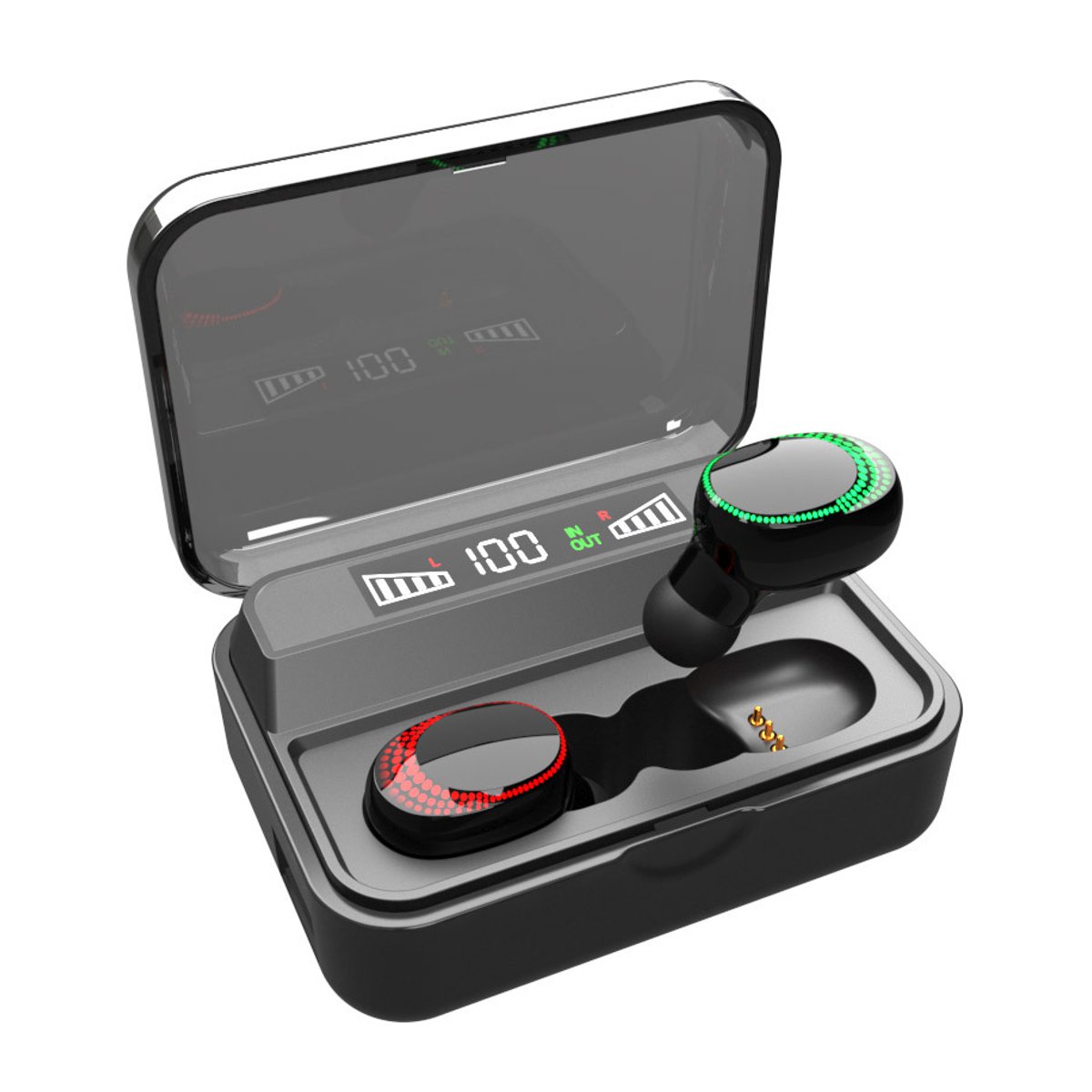 

bluetooth 5.0 Earphone Touch TWS Wireless Earbuds With LED Charging Box IPX7 Waterproof Noise reduction Bluetooth Headph
