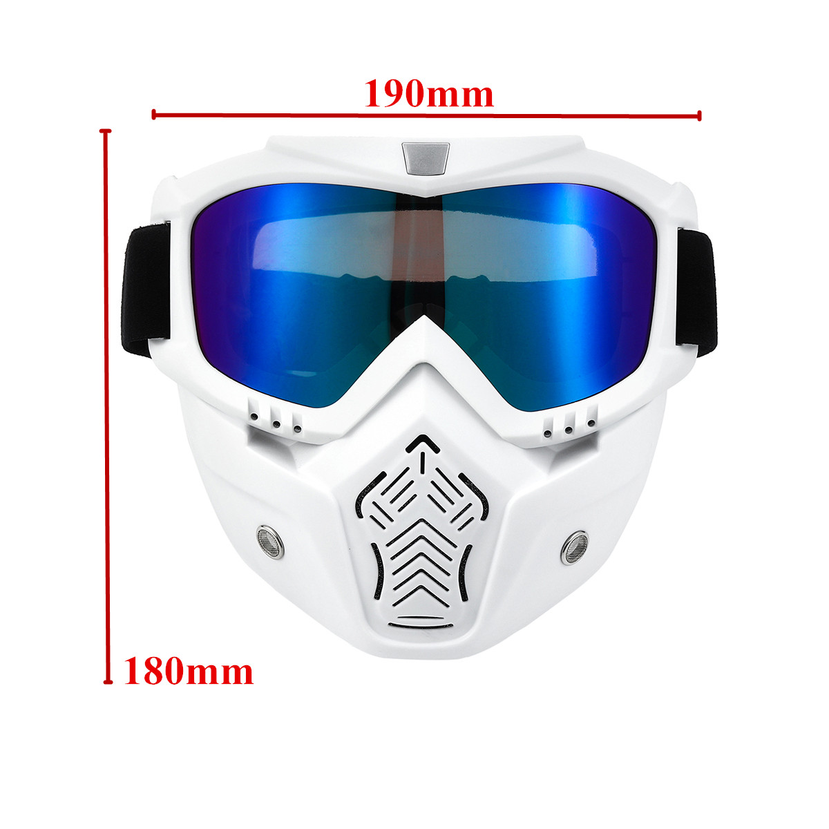 Cool Helmet Glasses Windproof Road Riding UV Motorbike Glasses with Dustproof Mask Freehawk Motorcycle Goggles Mask Detachable Safety Goggles Mask 