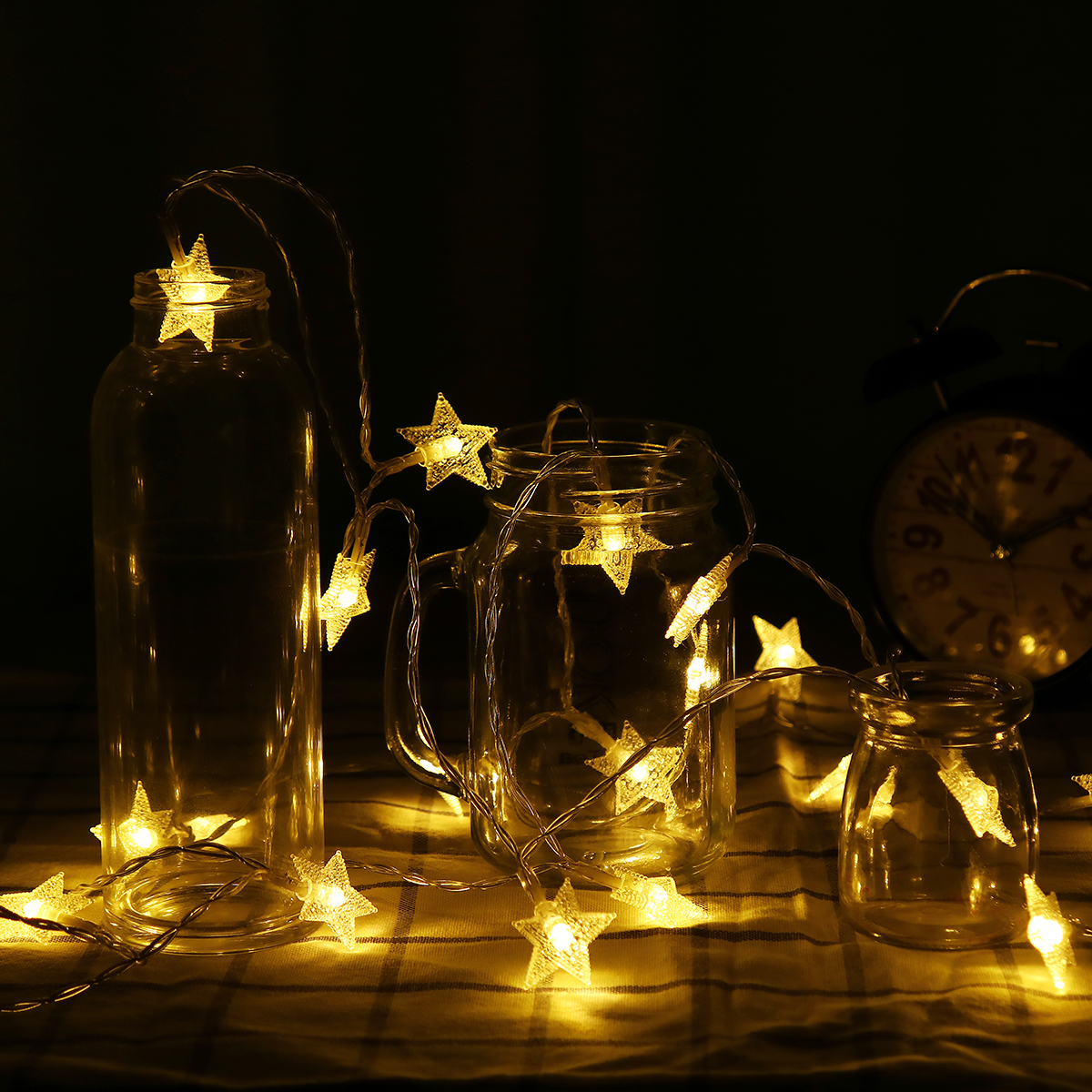 

3M Battery Powered LED Star String Light Night Lamp Fairy Wedding Birthday Christmas Party Decor