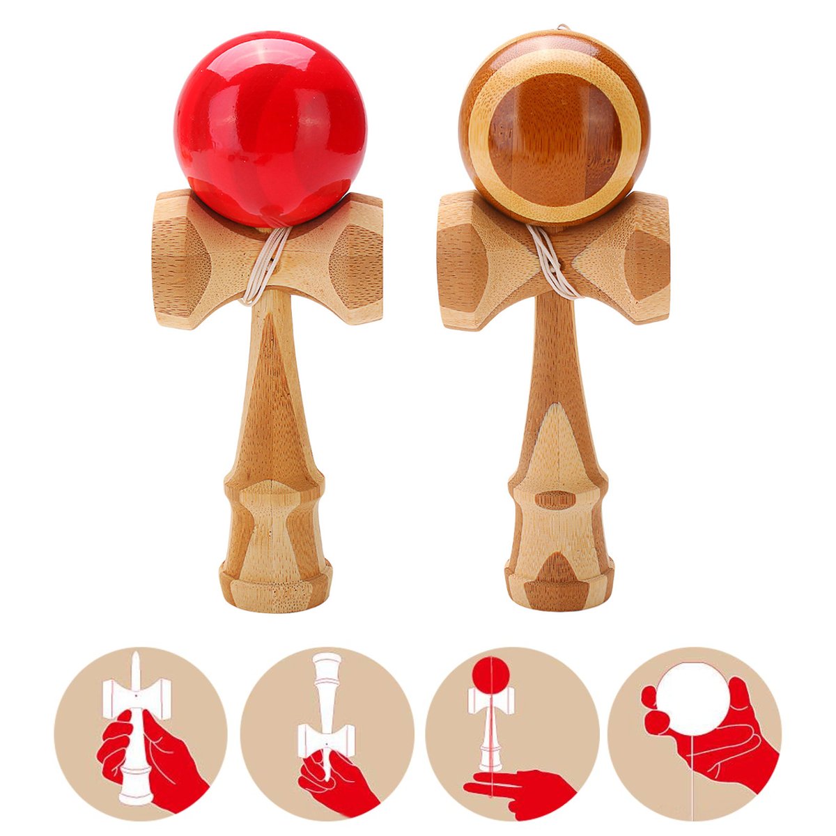 

Jumbo Wooden Kendama Wooden Toys Jumbo Japanese Traditional Game Educational Balance Skillful