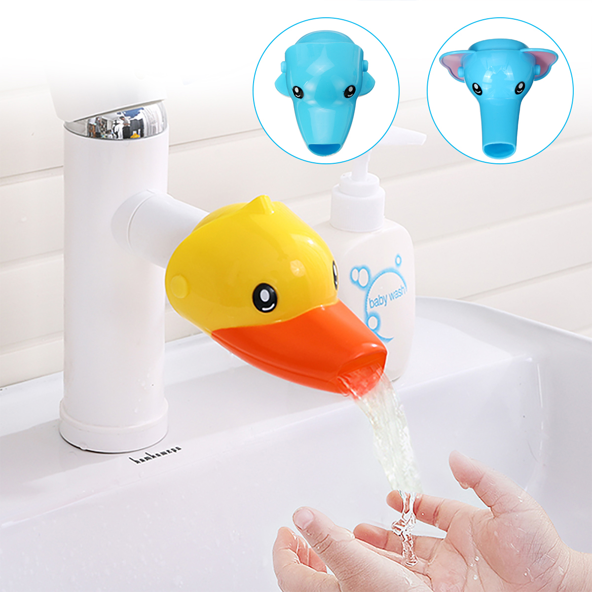 

100mm Bathroom Baby Kids Animal Toys Water Tap Faucet Extender