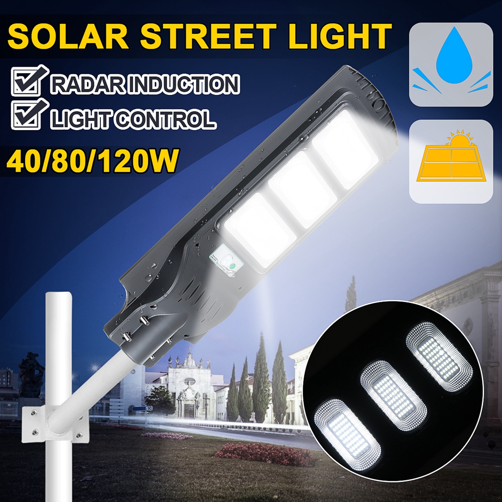 50W Solar Street Light PIR Motion Sensor LED Garden Wall Illumination Lamp B9Z0