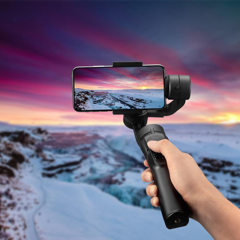 

H4 3 Axls Handheld Anti-shake Mobile Phone Gimbal Stabilizer Tracking Lapse Zoom Focus Control for Cellphone Action Camera