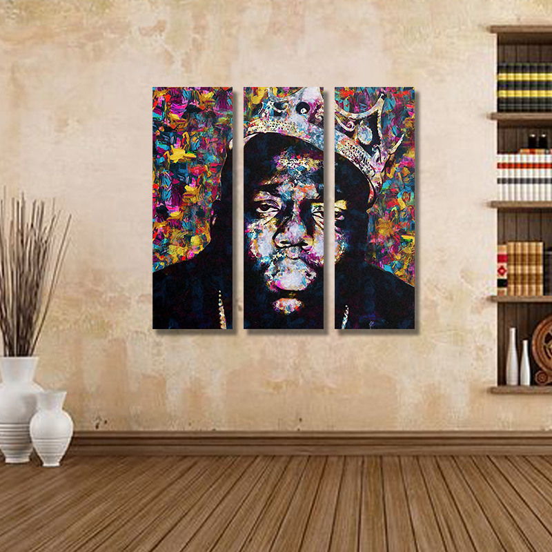 

Miico Hand Painted Three Combination Decorative Paintings People Portrait Oil Painting Wall Art For Home Decoration