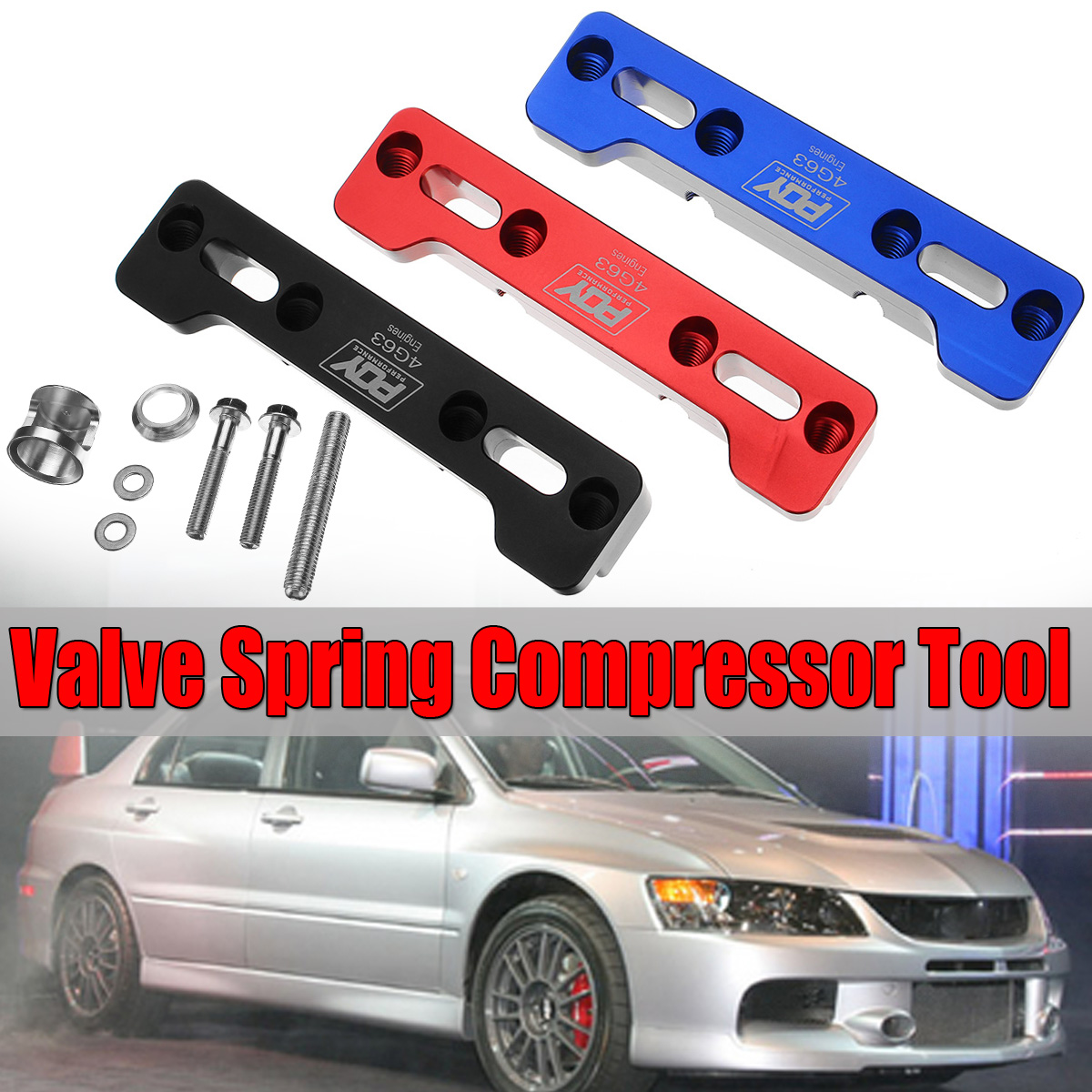 Aluminum ALLOY Valve Spring Compressor Tool Kit for Mitsubishi Eclipse Red 