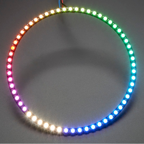 

10pcs 1/4 60x 5050 RGBW 4500K LED With Integrated Drivers Natural White Ring With One Quarter Ring