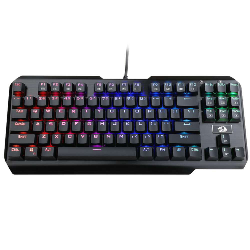 

Redragon K553 87 Keys NKRO USB Wired Blue Switch 7 Colorful RGB Backlight Mechanical Gaming Keyboard