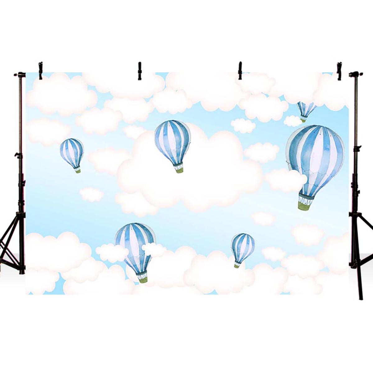 

5x3FT 7x5FT 9x6FT Sky White Cloud Balloon Photography Backdrop Background Studio Prop - 0.9x1.5m