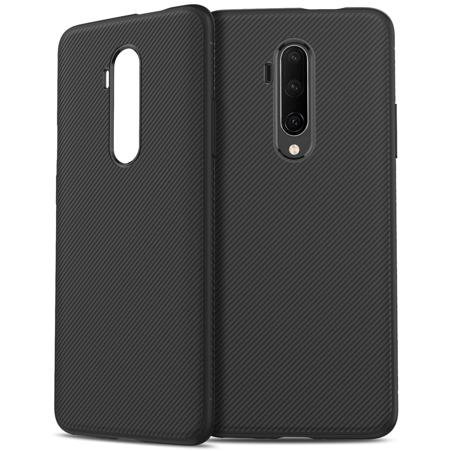 

For OnePlus 7T Pro Bakeey Carbon Fiber Texture Slim Soft Silicone Shockproof Protective Case