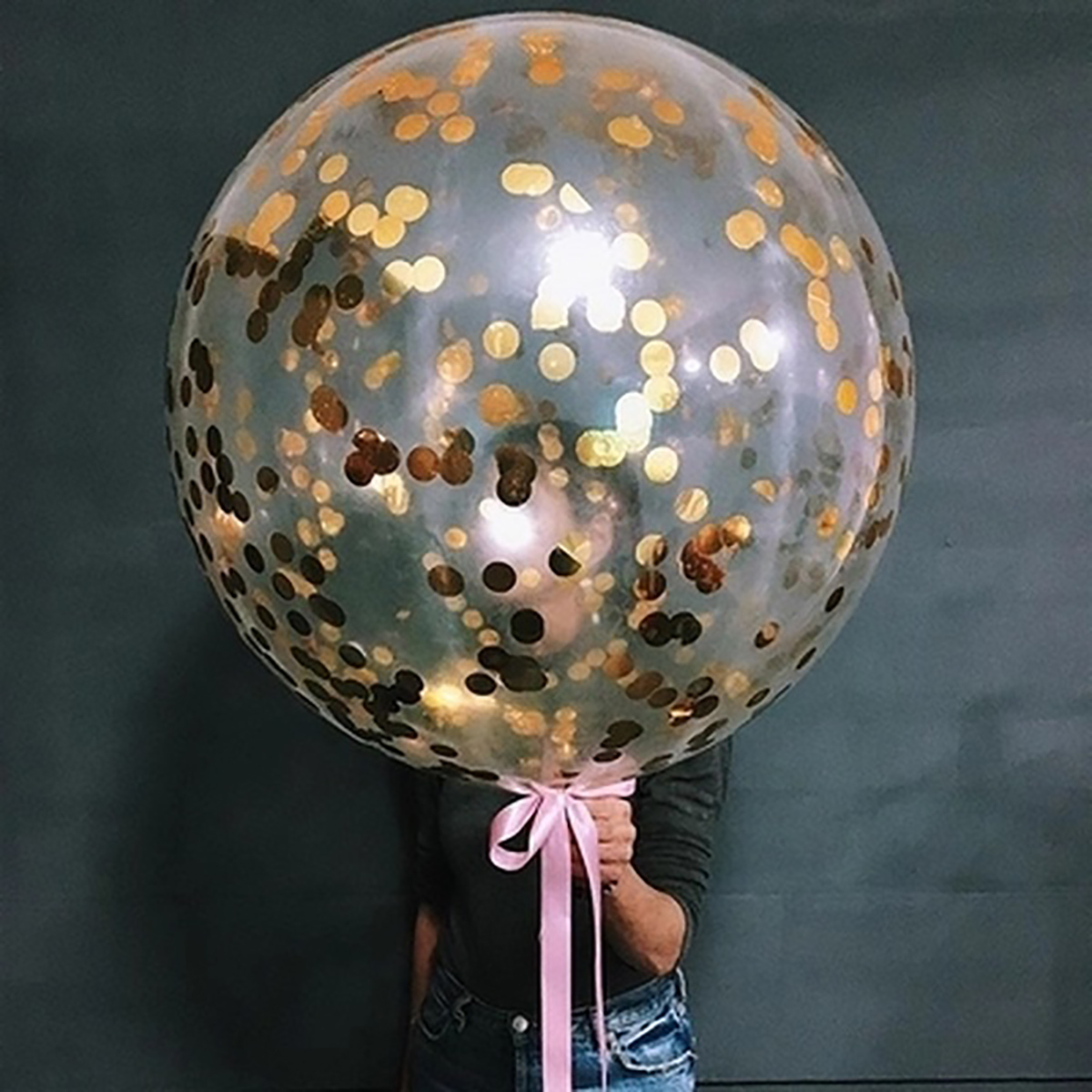 

5шт 36 "гигантский прозрачный Воздушный шар конфетти гелий Латекс Свадебное украшения для вечеринки по случаю дня рожден