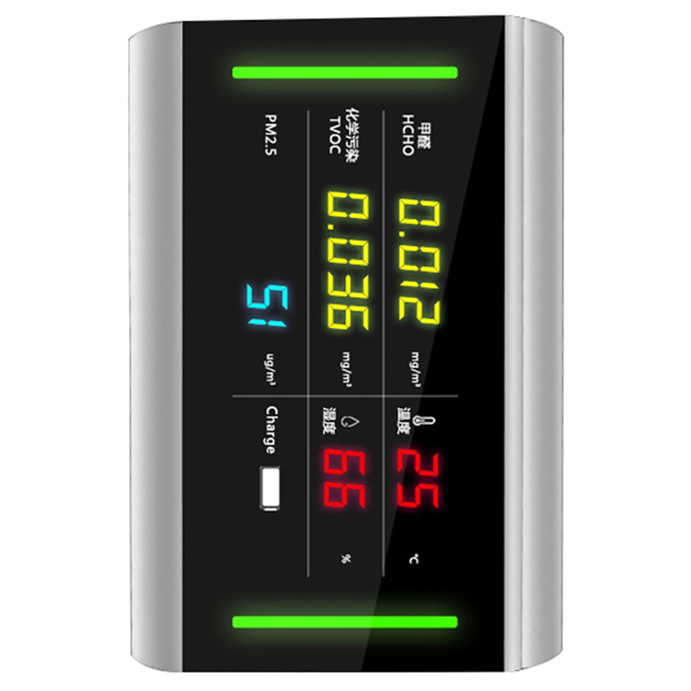 

HCHO/TVOC/PM2.5/PM10 Formaldehyde Digital Air Quality Monitor Humidity Detector